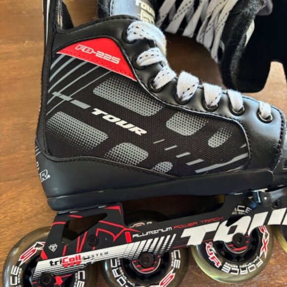 Tour FB-225 Nano Tech In Line Skates Youth Adjustable Size 1-4 Tri Coil System - Picture 7 of 14